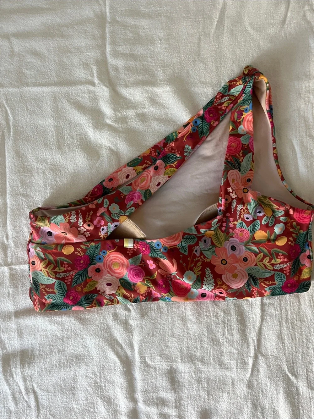 summersalt x rifle paper co One-Shoulder Bikini Set - Picture 4 of 8